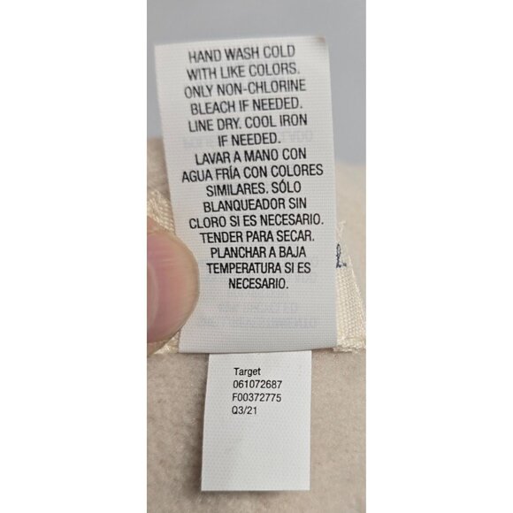 Beige & Yellow Fair Isle Pom-Pom Knit Beanie Hat 49% Recycled Polyester - Picture 5 of 7